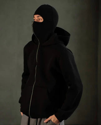 Balaclava Ninja Hoodie for Men – Black